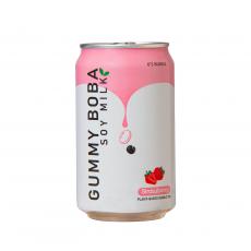 Os Gummy Boba Soy Milk - Strawberry 315ml (BF: 2024-04-21) Coopers Candy