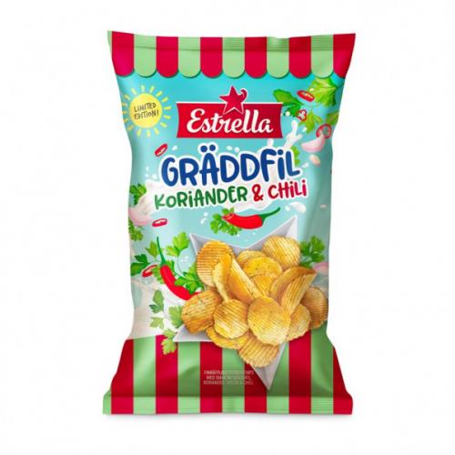 Estrella Chips Grddfil Koriander & Chili 160g Coopers Candy