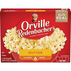 Orville Redenbachers Popcorn Butter 6-Pack 560g Coopers Candy