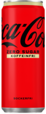 Coca-Cola Zero Koffeinfri 33cl (BF: 2024-04-30) Coopers Candy