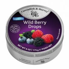 Cavendish & Harvey Wild Berry Drops Sugarfree 175g Coopers Candy