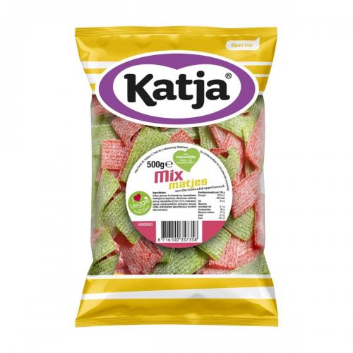 Katja Mix Matjes Jordgubbe-pple 500g (BF: 2024-04-30) Coopers Candy