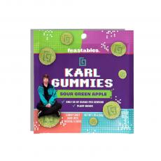 Feastables Karl Gummies - Sour Green Apple 50g Coopers Candy