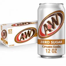 A&W Cream Soda Zero Sugar 355ml x 12st Coopers Candy