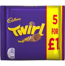 Cadbury Twirl 5-pack 107g(BF:2025-05-10) Coopers Candy