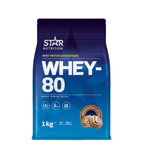 Star Nutrition Whey-80 Cinnamon Bun 1kg Coopers Candy
