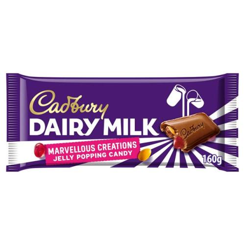 Cadbury Dairy Milk Marvellous Creations Jelly Popping Candy 160g(BF:2025-01-28) Coopers Candy