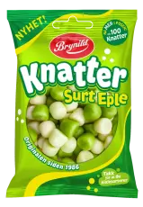 Brynild Knatter Surt &Auml;pple 80g Coopers Candy
