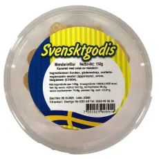Svenskt Godis Klassiker - Mandarinfilur 150g(BF:2025-10-09) Coopers Candy
