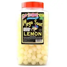 Barnetts Mega Sour Lemon 3kg Coopers Candy