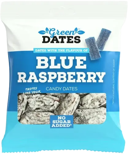 Green Dates Dadlar Blue Raspberry 90g Coopers Candy
