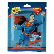 Hero Gummy Candy Gelegodisboll Superman 80g Coopers Candy
