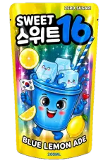 Sweet 16 Blue Lemon Ade Zero Sugar 200ml Coopers Candy
