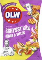 OLW Schysst Käk Kebab & Vitlök Chips 250g Coopers Candy