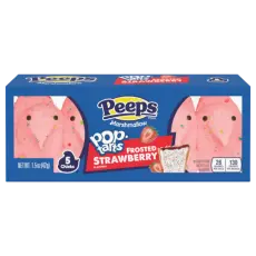 Peeps Marshmallow Chicks Pop-Tarts Frosted Strawberry 4-pack 42g Coopers Candy