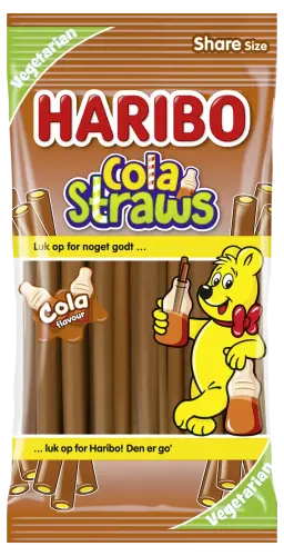 Haribo Cola Straws 80g Coopers Candy
