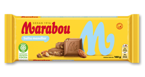 Marabou Salta Mandlar 160g Coopers Candy