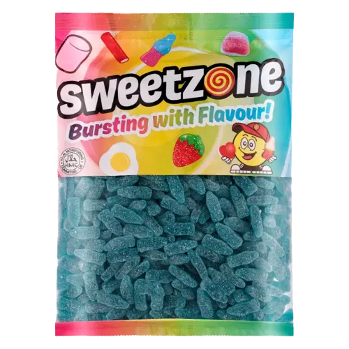 Sweetzone Blue Raspberry Bottles 1kg Coopers Candy