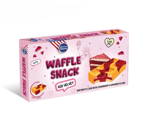 American Bakery Waffle Snack Red Velvet 135g Coopers Candy