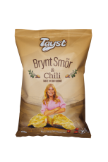 Tayst Brynt Smör & Chilli Chips 150g Coopers Candy
