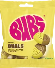 BUBS Banana Toffee Ovals 155g Coopers Candy