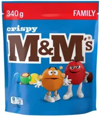 M&Ms Crispy 340g Coopers Candy