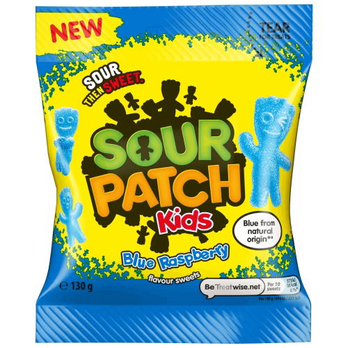 Sour Patch Kids Blue Raspberry 130g Coopers Candy