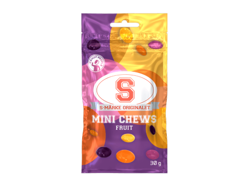 S-Märke Mini Chews Fruit 30g Coopers Candy