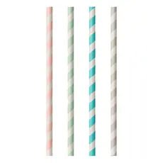 Milkshakesugrör av Papper Flerfärgade Randiga 100-pack Coopers Candy