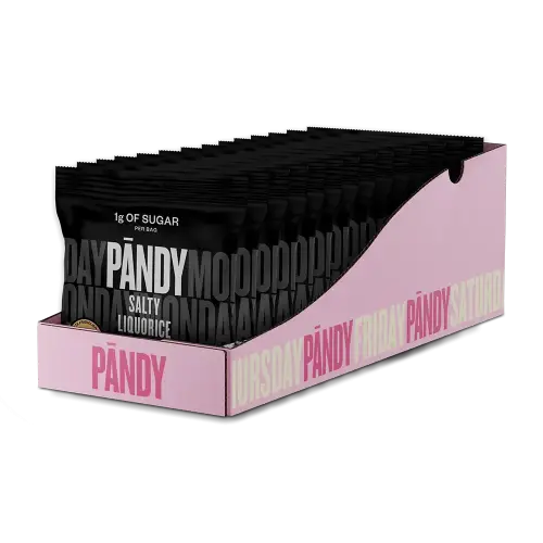 Pändy Candy Salty Liquorice 50g x 14st Coopers Candy