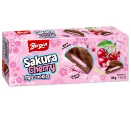 Bergen Sakura Cherry Style Cookies 128g Coopers Candy