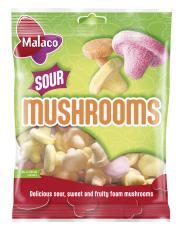 Malaco Sour Mushrooms 100g Coopers Candy