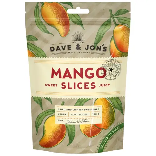 Dave & Jons Torkad Mango 100g Coopers Candy