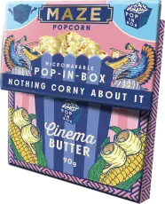 Maze Popcorn Pop-In-Box Cinema Butter 90g Coopers Candy