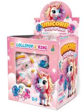 Unicorn Lollipop Ring 12g x 60st Coopers Candy
