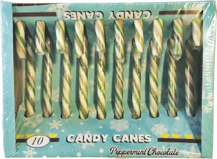Candy Canes Peppermint Chocolate 120g Coopers Candy