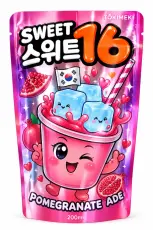 Sweet 16 Pomegranate Ade Zero Sugar 200ml Coopers Candy