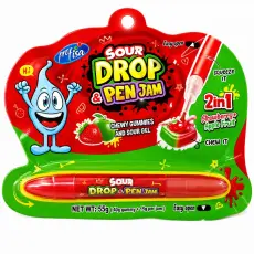 Sour Drop & Pen Jam Jordgubb 55g Coopers Candy