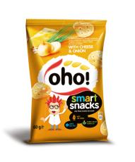 Oho! Snacks Cheese & Onion 50g(BF:2025-04-02) Coopers Candy