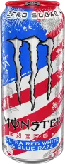 Monster Energy Ultra Red White Blue Razz 473ml Coopers Candy