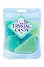 Toppie Crystal Candy Bl&aring;b&auml;r 40g Coopers Candy