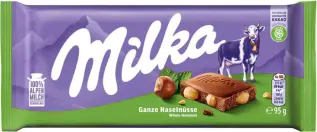 Milka Maitosuklaalevy Hazelnut 95g Coopers Candy
