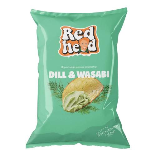 Redhead Dill & Wasabi Chips 150g (BF: 2025-07-15) Coopers Candy