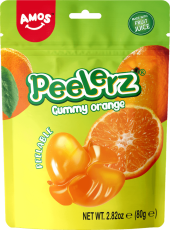 Peelerz Peelable Gummy Orange 80g Coopers Candy