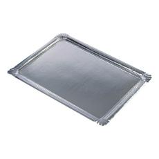 Serveringsfat Papp Rektangulär Silver 10-pack Coopers Candy