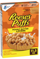 Reeses Puffs Peanut Butter Lovers Flingor 326g Coopers Candy