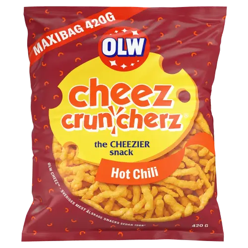 OLW Maxibag Cruncherz Hot Chili 420g Coopers Candy