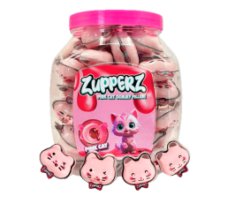 Zuppers Pink Cat Gummy Filled 18g x 50st Coopers Candy