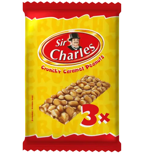 Sir Charles Crunchy Caramel Peanuts bar 114g Coopers Candy