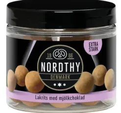 Nordthy Lakrits med mj&ouml;lkchoklad Extra Stark 100g Coopers Candy
